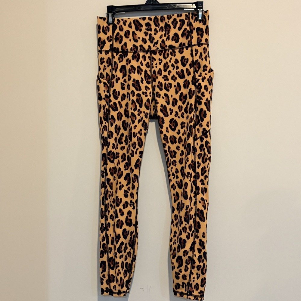 Fabletics Oasis PureLuxe High-Waisted 7/8 Legging Leopard sz Sm